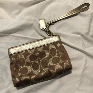 Coach wristlet/coin pouch